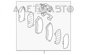 Колодки тормозные передние Subaru b9 Tribeca