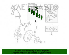 Колодки тормозные передние Subaru b9 Tribeca