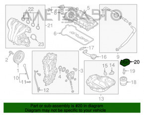 Radiator de ulei pentru motorul Kia Niro 17-22 HEV, PHEV