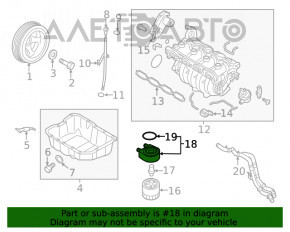 Radiatorul de ulei al motorului Hyundai Santa FE 19-