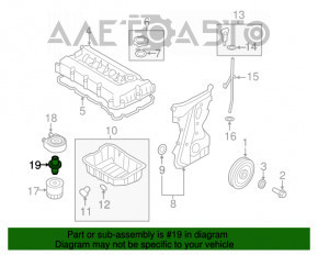 Corpul filtrului de ulei Hyundai Sonata 15-17 2.4 tip 1, 68mm