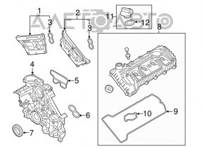 Крышка маслозаливной горловины Hyundai Sonata 11-14 2.4 G4KJ