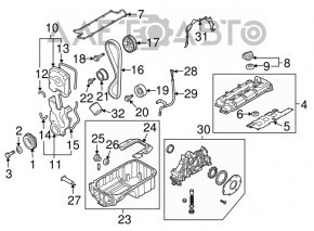 Крышка маслозаливной горловины Hyundai Sonata 15-19 2.4 G4KJ новый OEM оригинал