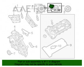 Capacul gâtului de umplere a uleiului Kia Sorento 16-19 2.4