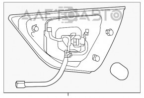 Lampa interioară pentru capacul portbagajului dreapta Nissan Maxima A36 16-18 pre-restilizare