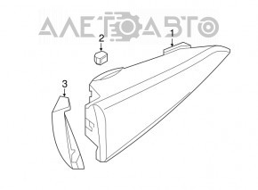 Lampa interioară capac portbagaj dreapta Infiniti QX30 17-