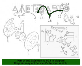 Furtun de frână spate dreapta Subaru Forester 19- SK