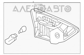 Lampa interioară pentru capacul portbagajului dreapta Nissan Pathfinder 13-16, nou, original