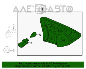 Lampa interioară pentru capacul portbagajului dreapta Nissan Pathfinder 13-16, nou, original