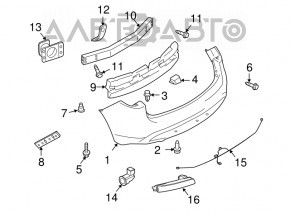 Reflector spate dreapta Nissan Sentra 13-19 nou OEM original