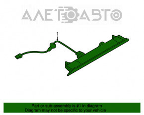 Стоп сигнал Nissan Rogue Sport 17-19