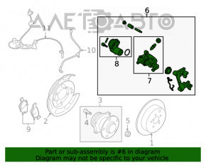 Suport spate dreapta Subaru Outback 20- electric