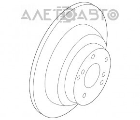 Placă de frână spate dreapta Subaru B9 Tribeca 320/18mm