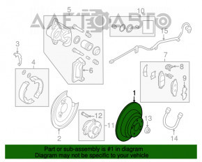 Disc frana spate dreapta Subaru b9 Tribeca 320mm nou original OEM