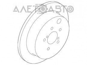 Placă de frână spate dreapta Subaru Forester 14-18 SJ 2.0 18 mm