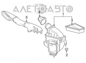 Воздухоприемник Mercedes CLA 250 14-19 новый неоригинал BAPMIC