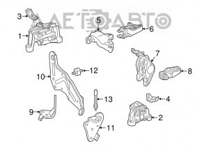 Suport motor dreapta Mercedes GLA 14-20