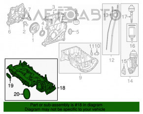 Коллектор впускной Mercedes CLA 250 14-19