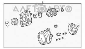 Генератор Lexus RX350 10-15 топляк