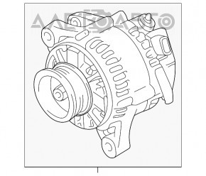 Generatorul Toyota Highlander 20-22 3.5 benzina pe piese de schimb