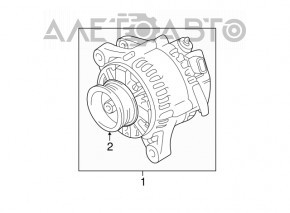 Generatorul Toyota Highlander 20-22 3.5