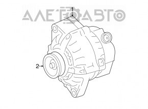 Generator Toyota Camry v55 15-17 2.5 usa pentru piese de schimb