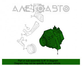 Generatorul Lexus RX350 04-06 este blocat.