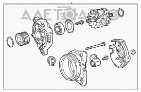 Generatorul Lexus NX200t NX300 15-21, pe benzină, pentru piese de schimb, curea