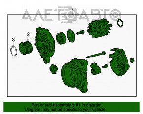 Generatorul Lexus NX200t NX300 15-21, pe benzină, pentru piese de schimb, curea