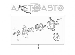 Generatorul Lexus LS460 07-12