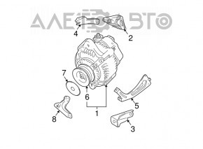 Генератор Toyota Avalon 13-18 3.5