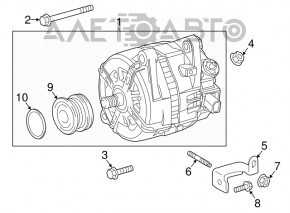 Generator Lexus RX350 16-22 nou OEM original