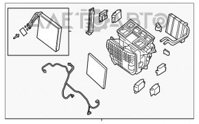 Печка в сборе Infiniti JX35 QX60 14-17 Hybrid