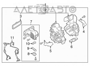 Печка в сборе Nissan Rogue Sport 17-19 dual zone