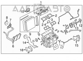 Arzător complet pentru Infiniti Q50 14-