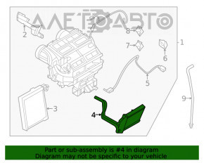 Radiatorul încălzitorului pentru Nissan Sentra 20-