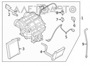 Radiatorul încălzitorului pentru Nissan Sentra 20-