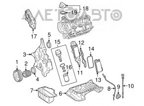 Polea arborelui cotit Mercedes W221 S500 S550 M273 5.5