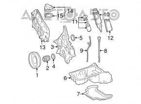 Radiator ulei motor Mercedes W221 S500 S550 M273 5.5 nou original OEM