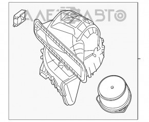 Corpul ventilatorului gol, partea dreaptă Nissan Altima 13-18