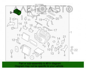 Мотор вентилятор печки Nissan Rogue Sport 17-19