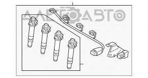 Bobina de aprindere Kia Forte 4d 14-16 1.8 nou OEM original