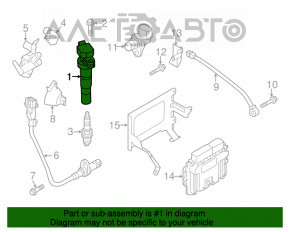 Bobina de aprindere Hyundai Sonata 15-19 2.4 nouă OEM originală