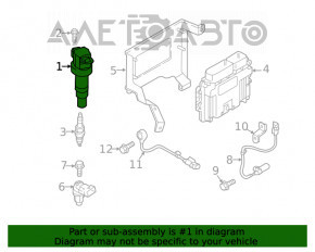 Катушка зажигания Hyundai Sonata 15-19 1.6T