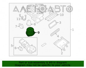 Motorul ventilatorului de încălzire centrală pentru Infiniti JX35 QX60 13-