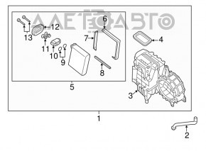 Печка в сборе Infiniti JX35 QX60 13-