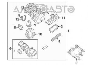 Arzător complet pentru Infiniti JX35 QX60 13-