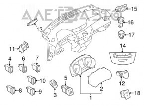 Управление климат-контролем Nissan Rogue Sport 17-19 auto, dual zone