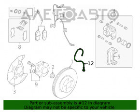 Senzor ABS dreapta fata Subaru Forester 19- SK