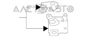 Actuatorul motorului pentru ventilarea încălzirii Nissan Leaf 11-17.